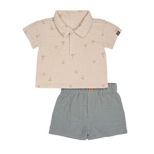 NWT Modern Moments by Gerber - 0-3 months Baby - Shirt Shorts  Set - sailboat